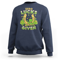 Zero Lucks Given Shamrock Irish Happy St Patricks Day Sweatshirt - Wonder Print Shop