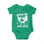 Funny St Patricks Day Baby Onesie Rub Me For Luck Shamrock Irish Cock Chicken