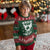 Funny St Patricks Day Knitted Sweatshirt Rub Me For Luck Shamrock Irish Cock Chicken