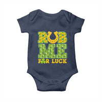 Funny St Patricks Day Baby Onesie Rub Me For Luck Shamrock Adult Humor