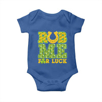 Funny St Patricks Day Baby Onesie Rub Me For Luck Shamrock Adult Humor