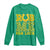 Funny St Patricks Day Long Sleeve Shirt Rub Me For Luck Shamrock Adult Humor