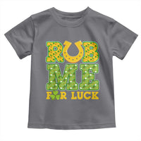Funny St Patricks Day Toddler T Shirt Rub Me For Luck Shamrock Adult Humor