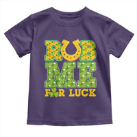 Funny St Patricks Day Toddler T Shirt Rub Me For Luck Shamrock Adult Humor