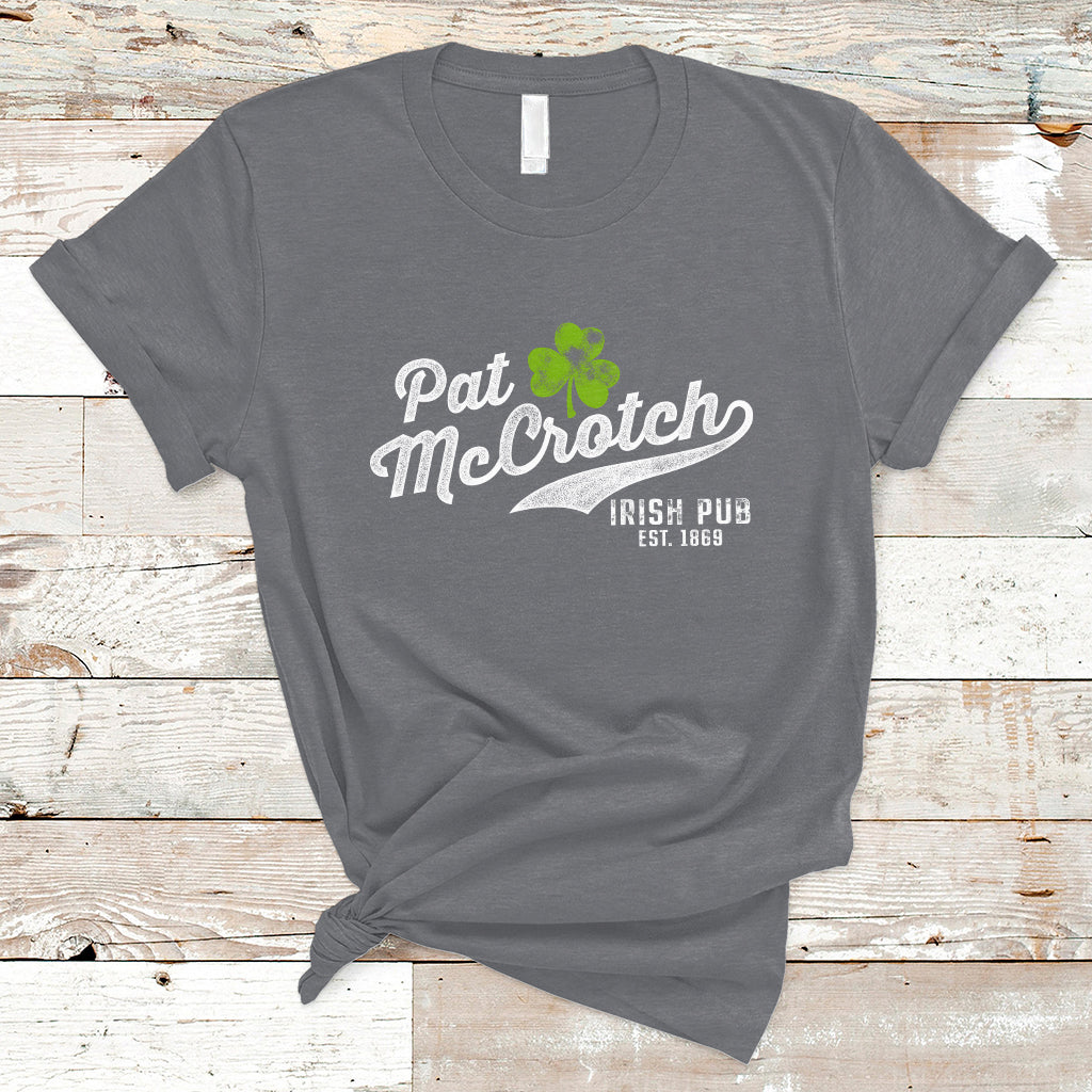 Pat McCrotch Funny Dirty Adult Humor Irish St Patrick's Day T-Shirt - Wonder Print Shop