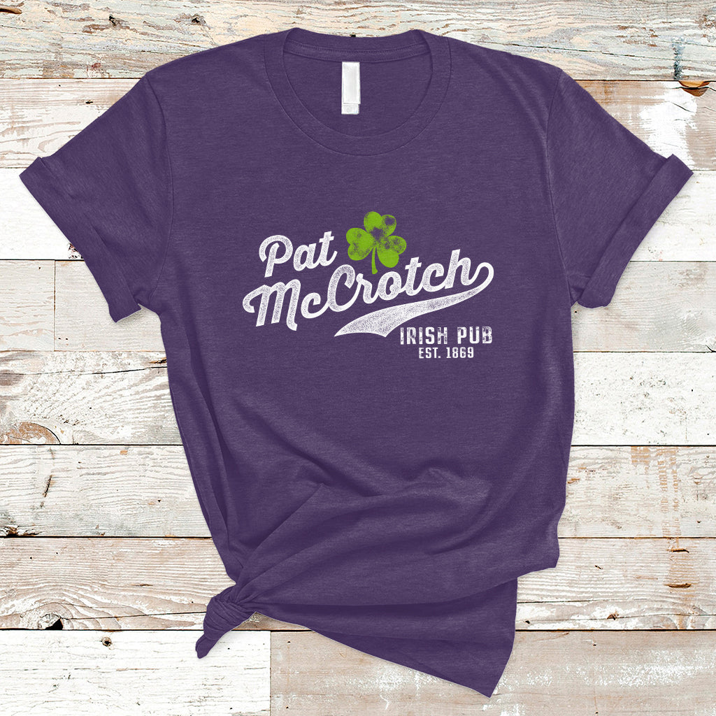 Pat McCrotch Funny Dirty Adult Humor Irish St Patrick's Day T-Shirt - Wonder Print Shop