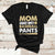 Moms Against White Baseball Pants Funny Mom Life Mother's Day Gifts T-Shirt - Wonder Print Shop