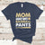 Moms Against White Baseball Pants Funny Mom Life Mother's Day Gifts T-Shirt - Wonder Print Shop