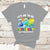 Autism Awareness T Shirt Autism Whale It's Ok To Be Different Support Squad Raise Awareness Mental Health - Wonder Print Shop
