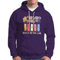 Medical Lab Tech Hoodie Lab Week 2023 Saved By The Lab Medical Laboratory Tech - Wonder Print Shop