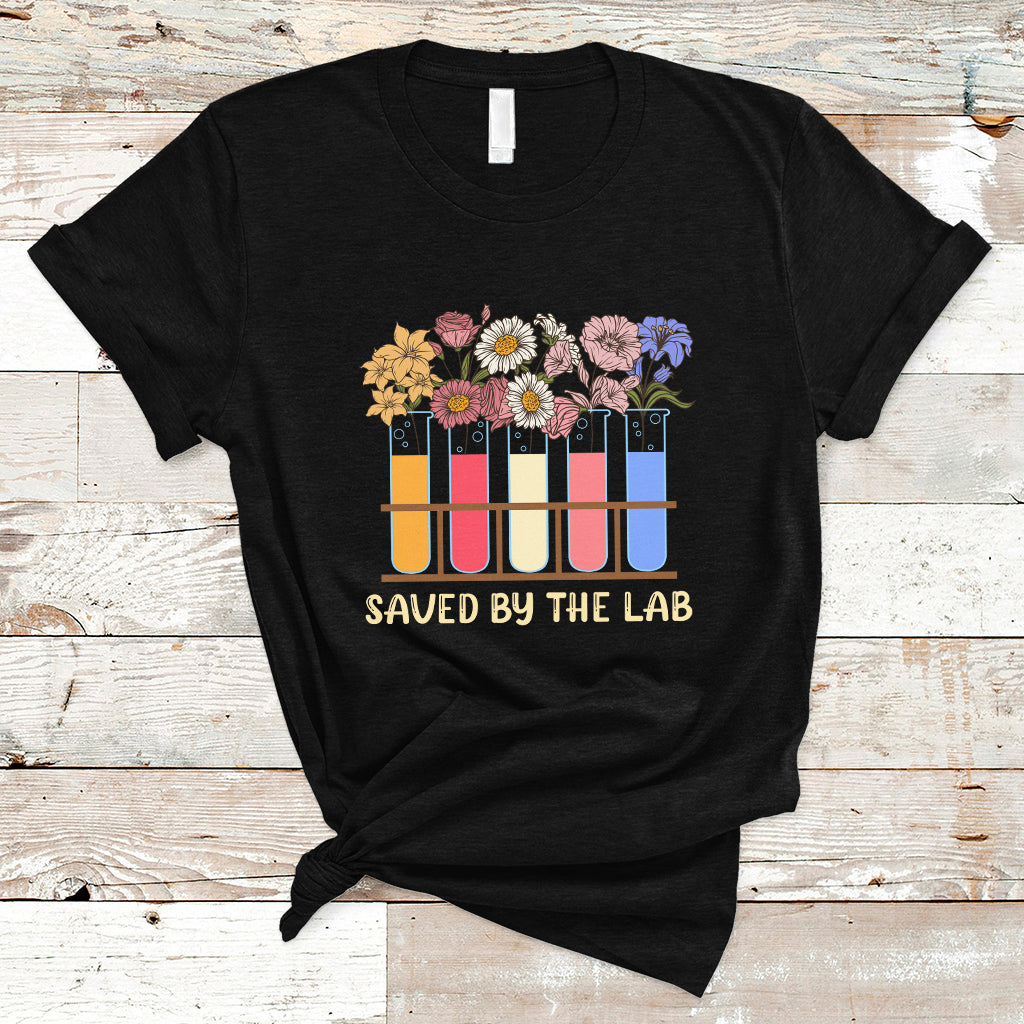 Medical Lab Tech T Shirt Lab Week 2023 Saved By The Lab Medical Laboratory Tech - Wonder Print Shop