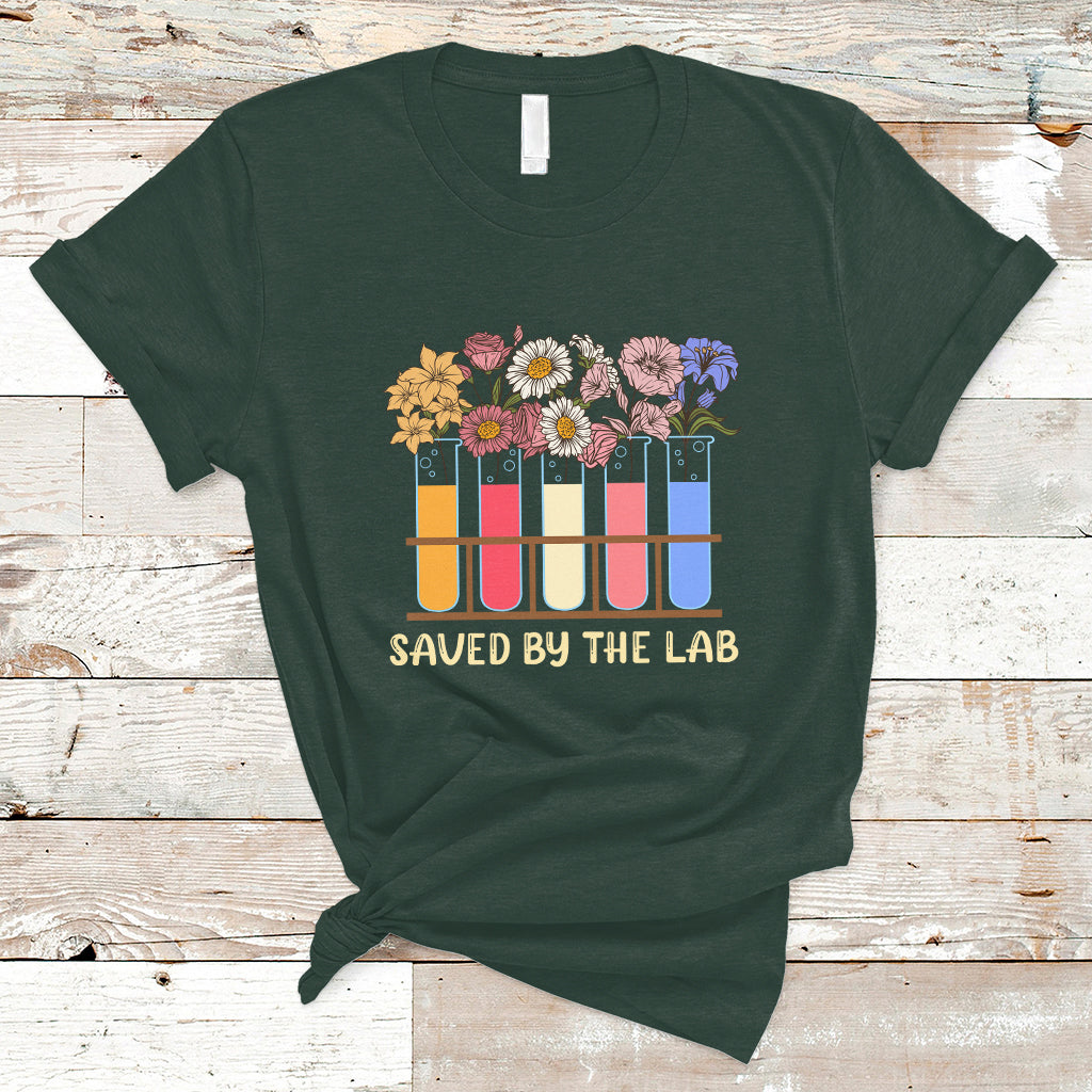 Medical Lab Tech T Shirt Lab Week 2023 Saved By The Lab Medical Laboratory Tech - Wonder Print Shop