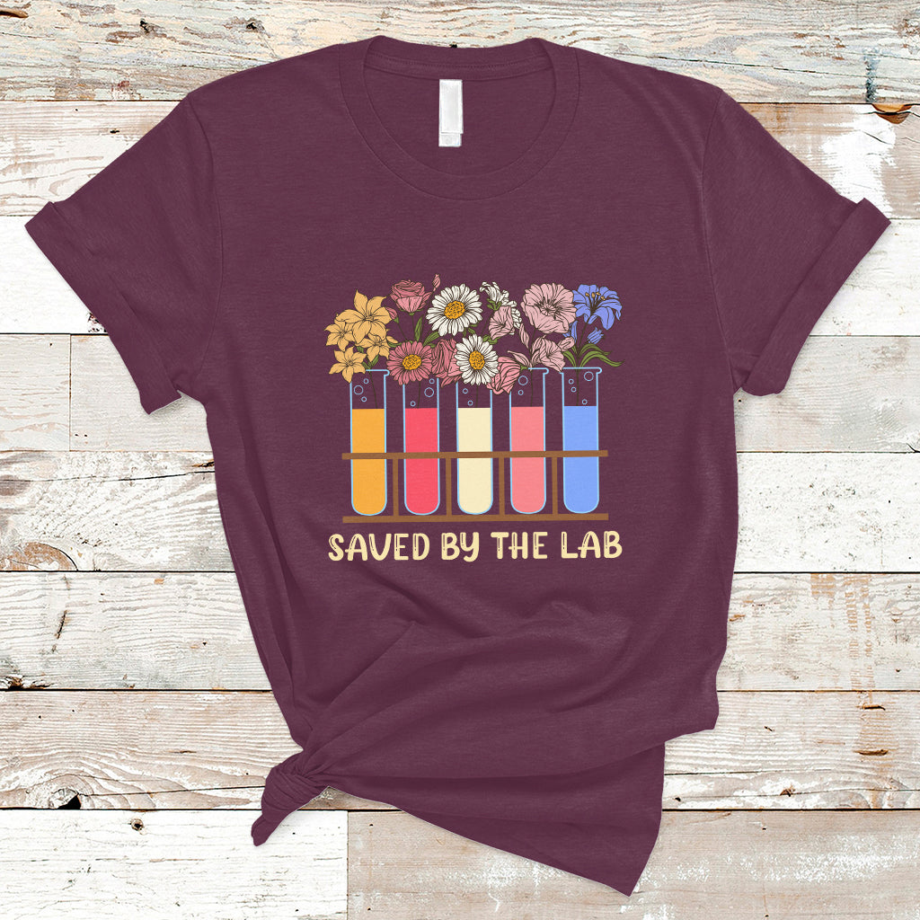 Medical Lab Tech T Shirt Lab Week 2023 Saved By The Lab Medical Laboratory Tech - Wonder Print Shop