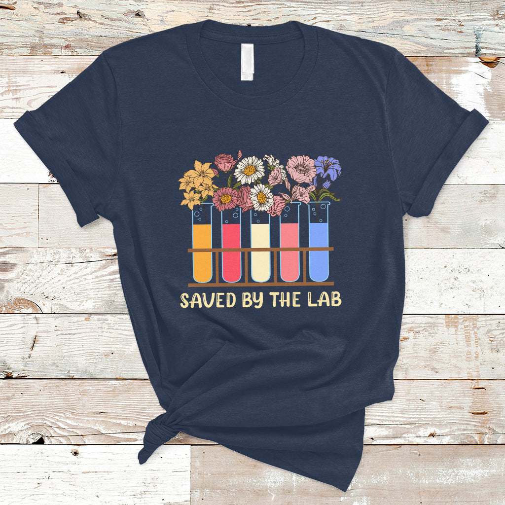 Medical Lab Tech T Shirt Lab Week 2023 Saved By The Lab Medical Laboratory Tech - Wonder Print Shop