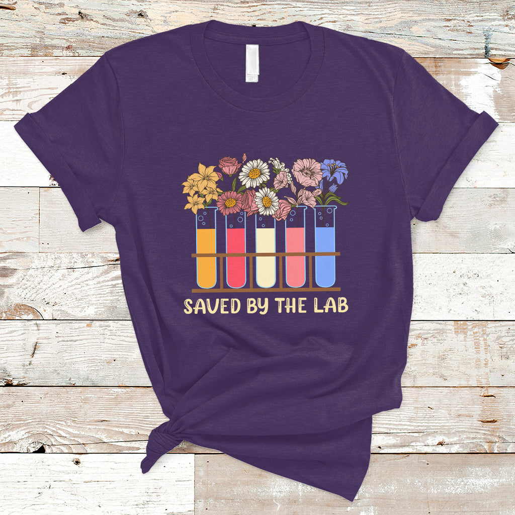 Medical Lab Tech T Shirt Lab Week 2023 Saved By The Lab Medical Laboratory Tech - Wonder Print Shop
