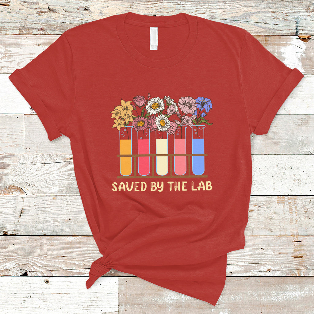 Medical Lab Tech T Shirt Lab Week 2023 Saved By The Lab Medical Laboratory Tech - Wonder Print Shop