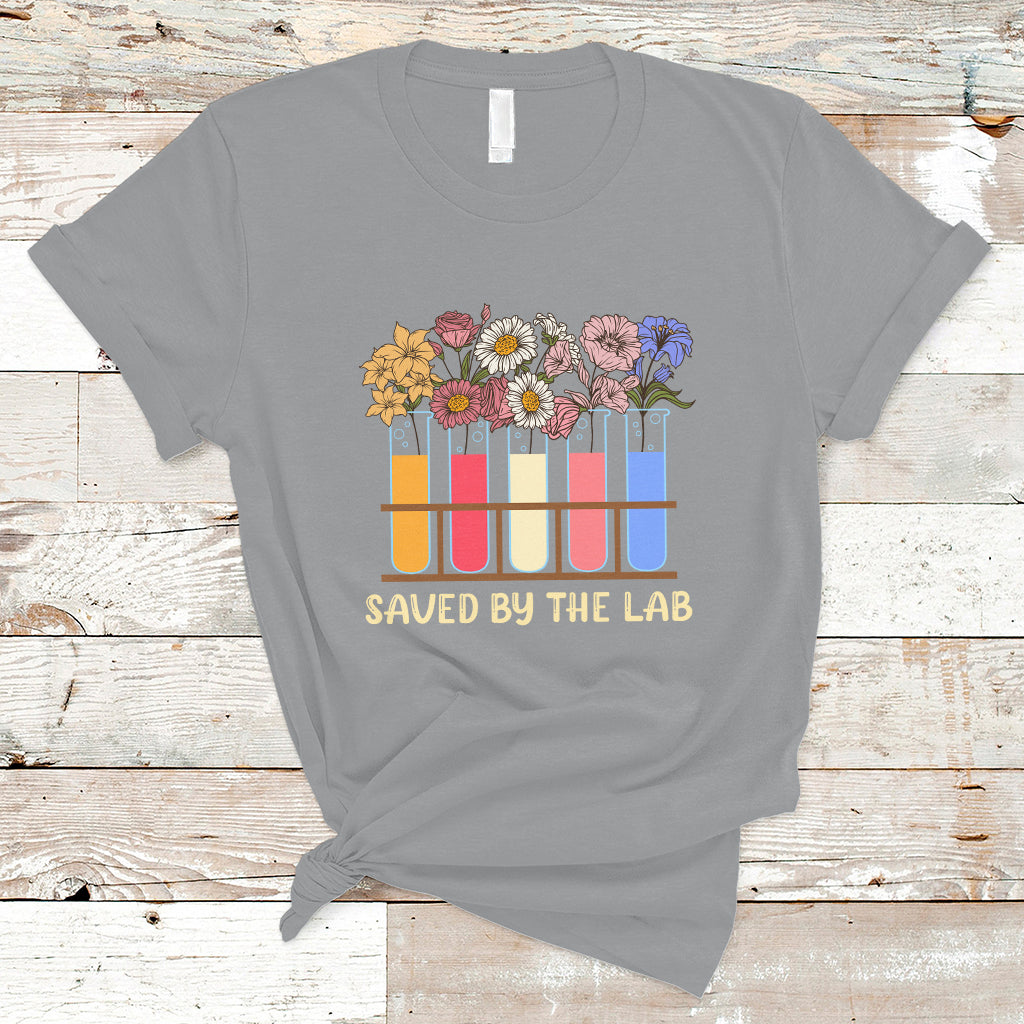 Medical Lab Tech T Shirt Lab Week 2023 Saved By The Lab Medical Laboratory Tech - Wonder Print Shop