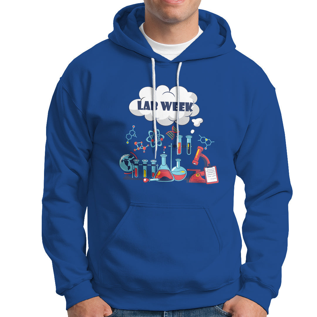 Medical Lab Tech Hoodie Lab Week Medical Laboratory Science Lab Experiments - Wonder Print Shop