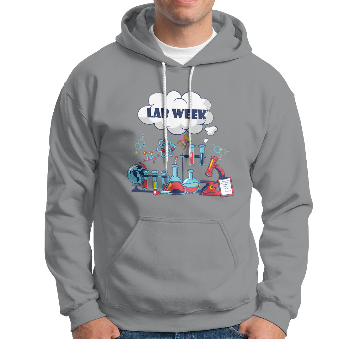 Medical Lab Tech Hoodie Lab Week Medical Laboratory Science Lab Experiments - Wonder Print Shop