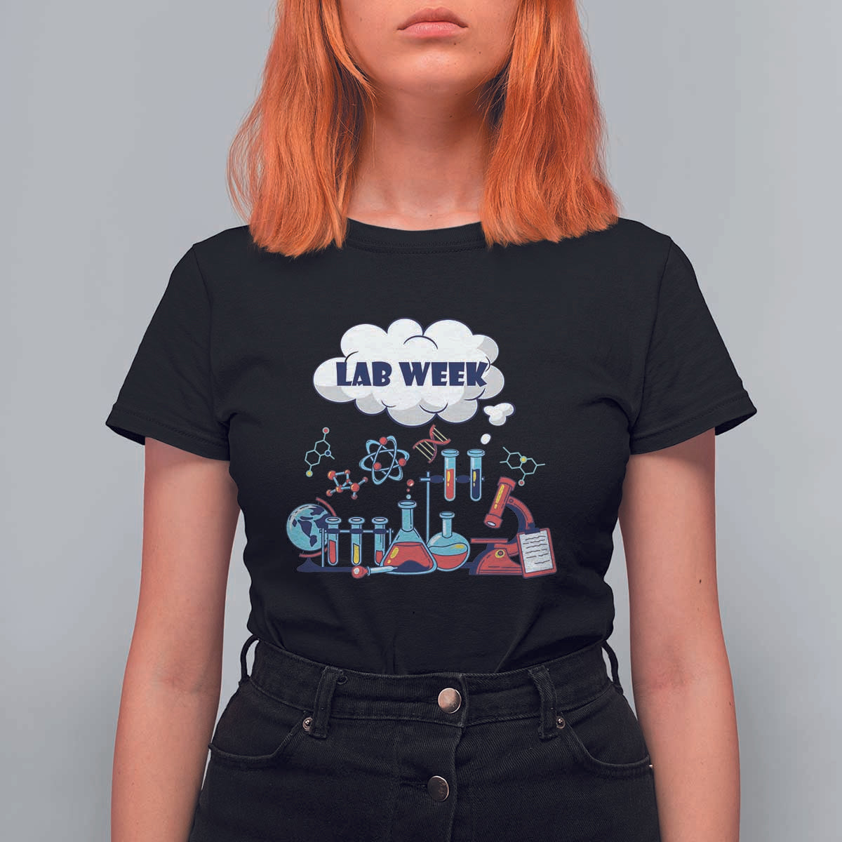 Lab Week T Shirt For Women Medical Laboratory Science Lab Experiments
