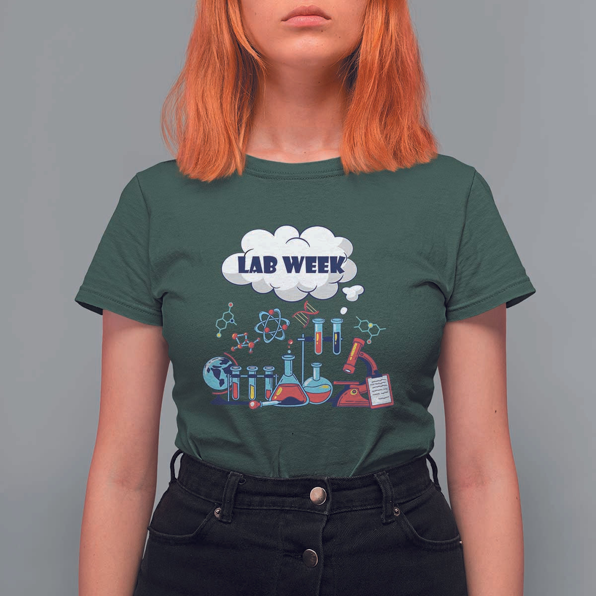 Lab Week T Shirt For Women Medical Laboratory Science Lab Experiments
