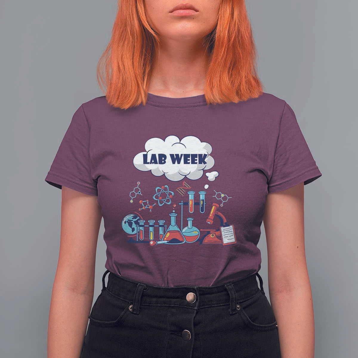 Lab Week T Shirt For Women Medical Laboratory Science Lab Experiments
