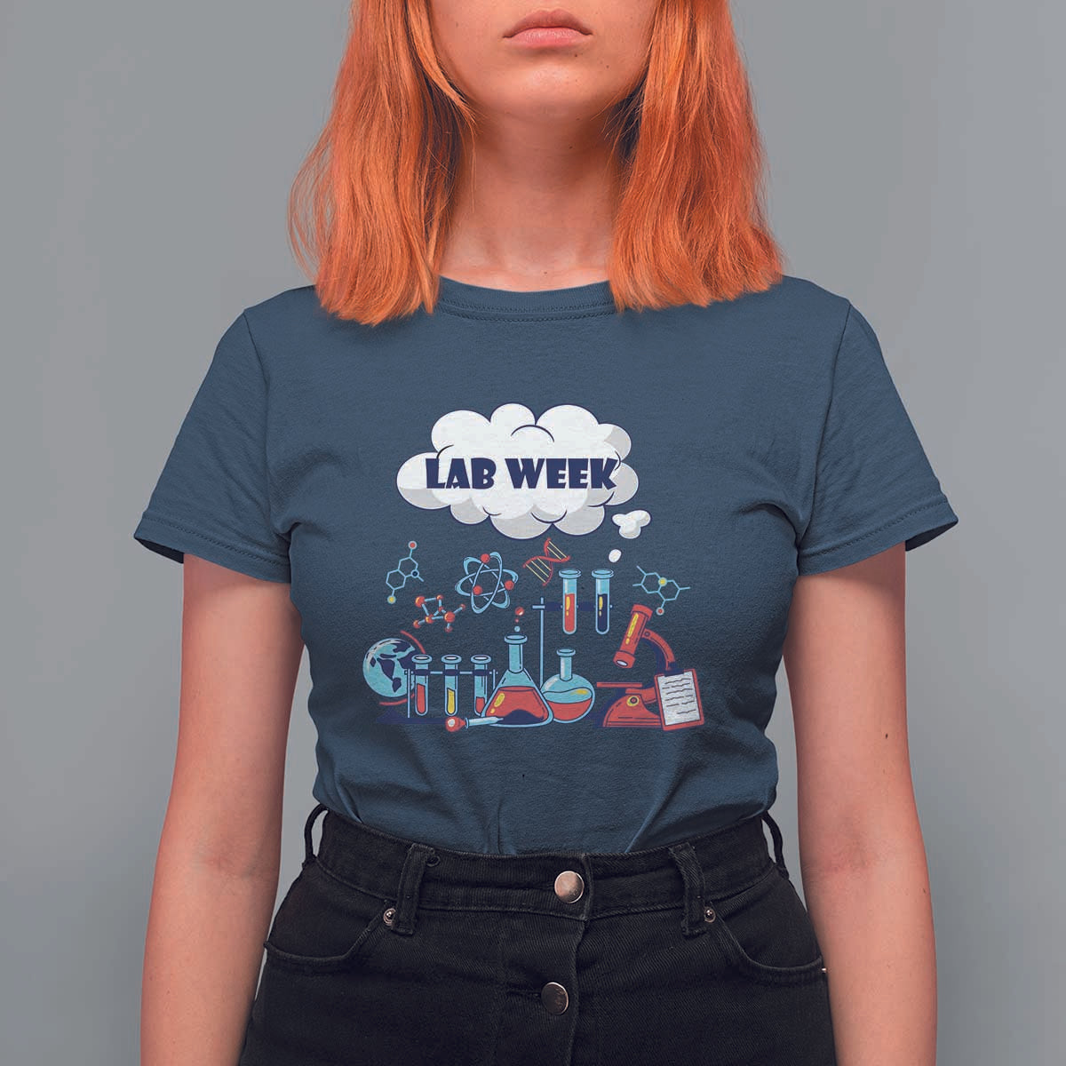 Lab Week T Shirt For Women Medical Laboratory Science Lab Experiments