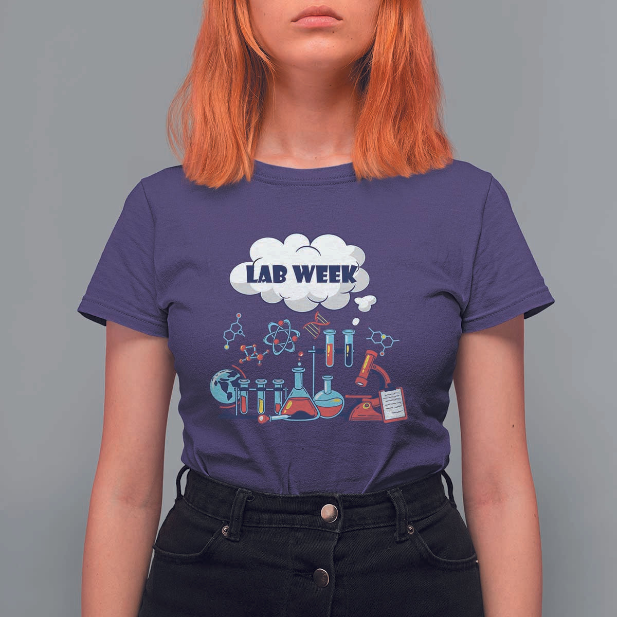 Lab Week T Shirt For Women Medical Laboratory Science Lab Experiments