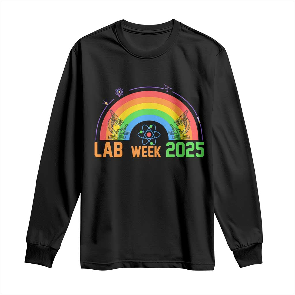 Lab Week Long Sleeve Shirt Medical Laboratory Science Lab Rainbow