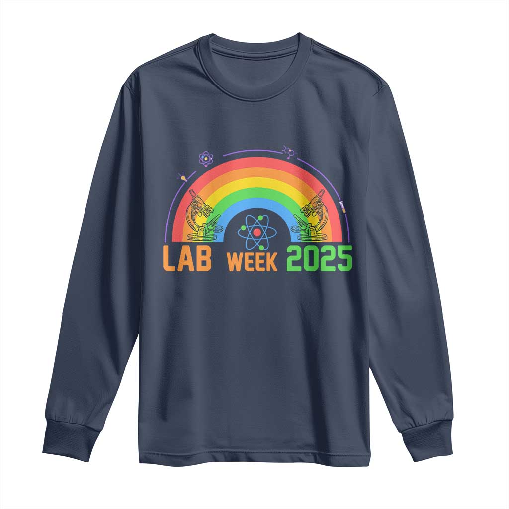 Lab Week Long Sleeve Shirt Medical Laboratory Science Lab Rainbow
