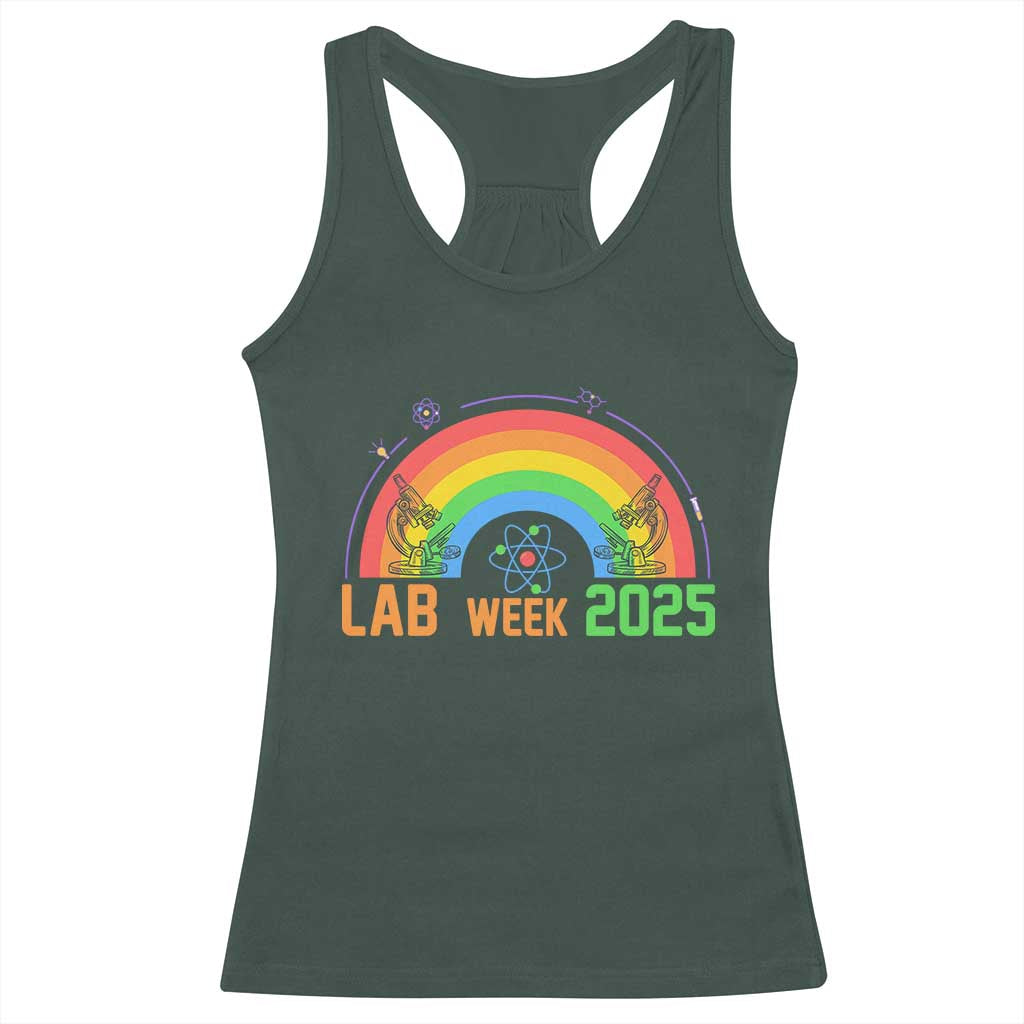 Lab Week Racerback Tank Top Medical Laboratory Science Lab Rainbow