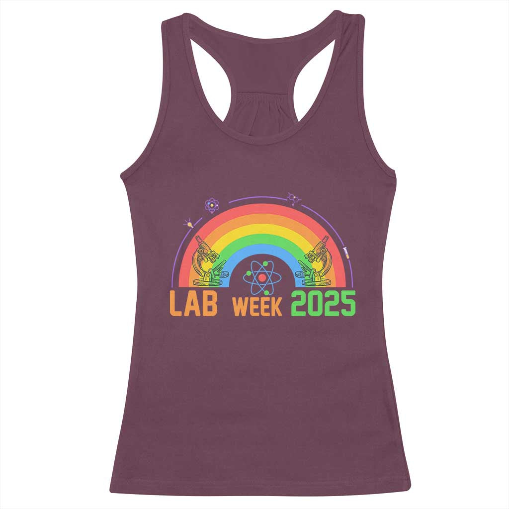 Lab Week Racerback Tank Top Medical Laboratory Science Lab Rainbow