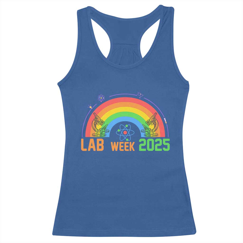 Lab Week Racerback Tank Top Medical Laboratory Science Lab Rainbow