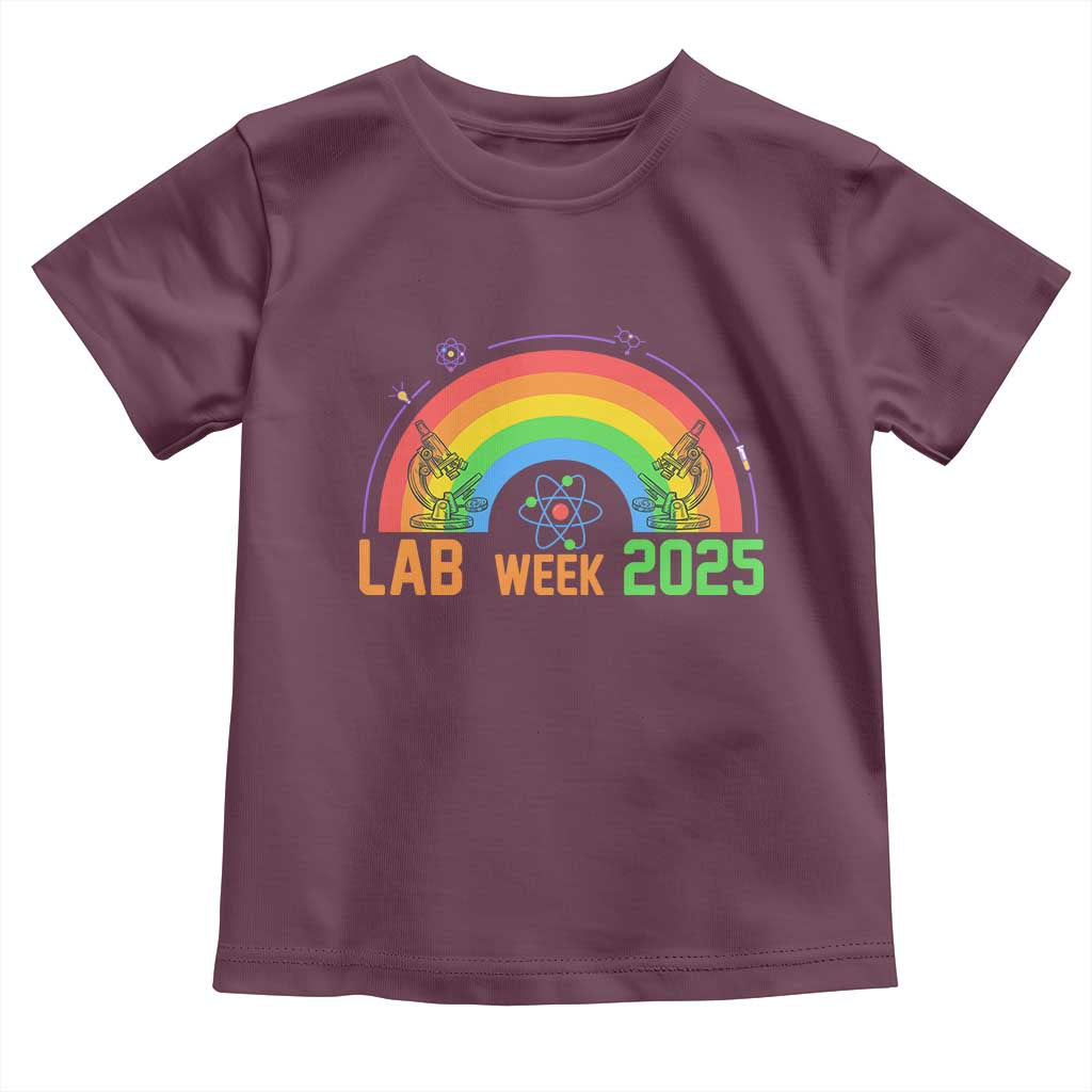 Lab Week Toddler T Shirt Medical Laboratory Science Lab Rainbow