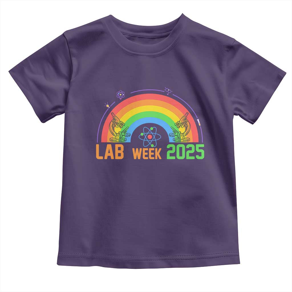 Lab Week Toddler T Shirt Medical Laboratory Science Lab Rainbow