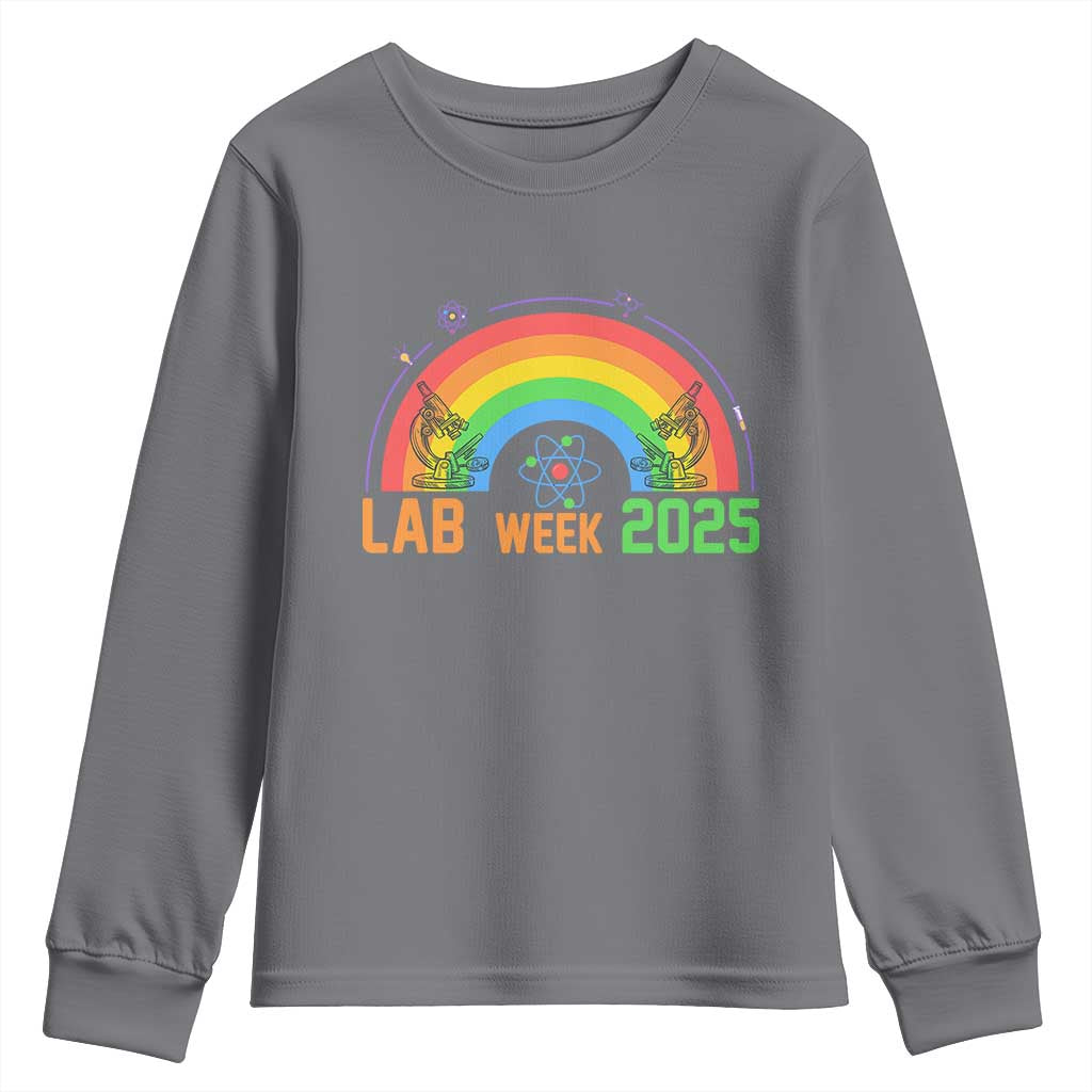 Lab Week Youth Sweatshirt Medical Laboratory Science Lab Rainbow