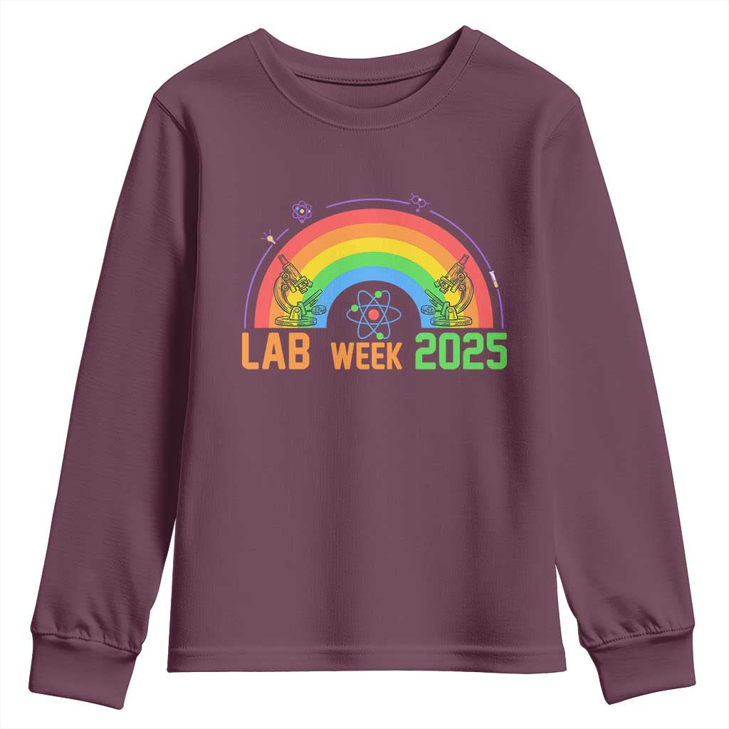 Lab Week Youth Sweatshirt Medical Laboratory Science Lab Rainbow