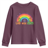 Lab Week Youth Sweatshirt Medical Laboratory Science Lab Rainbow