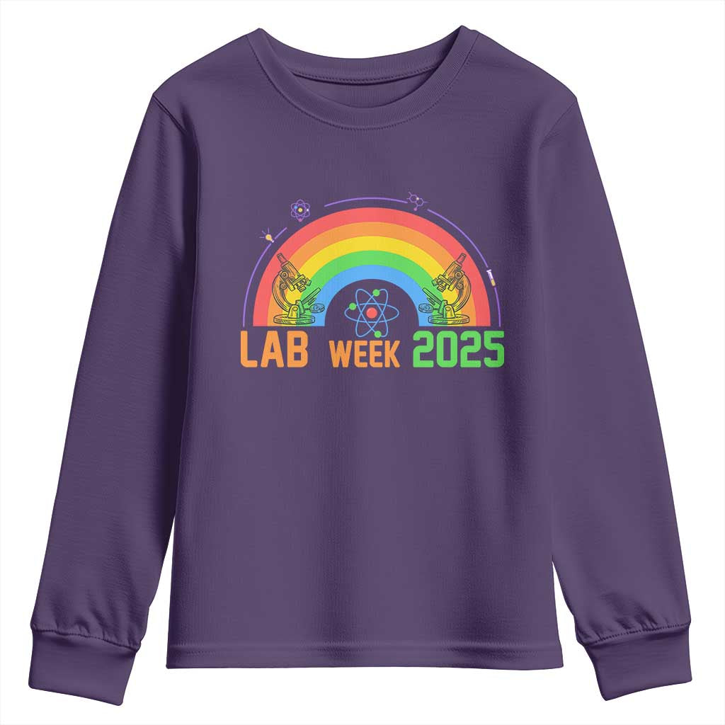 Lab Week Youth Sweatshirt Medical Laboratory Science Lab Rainbow