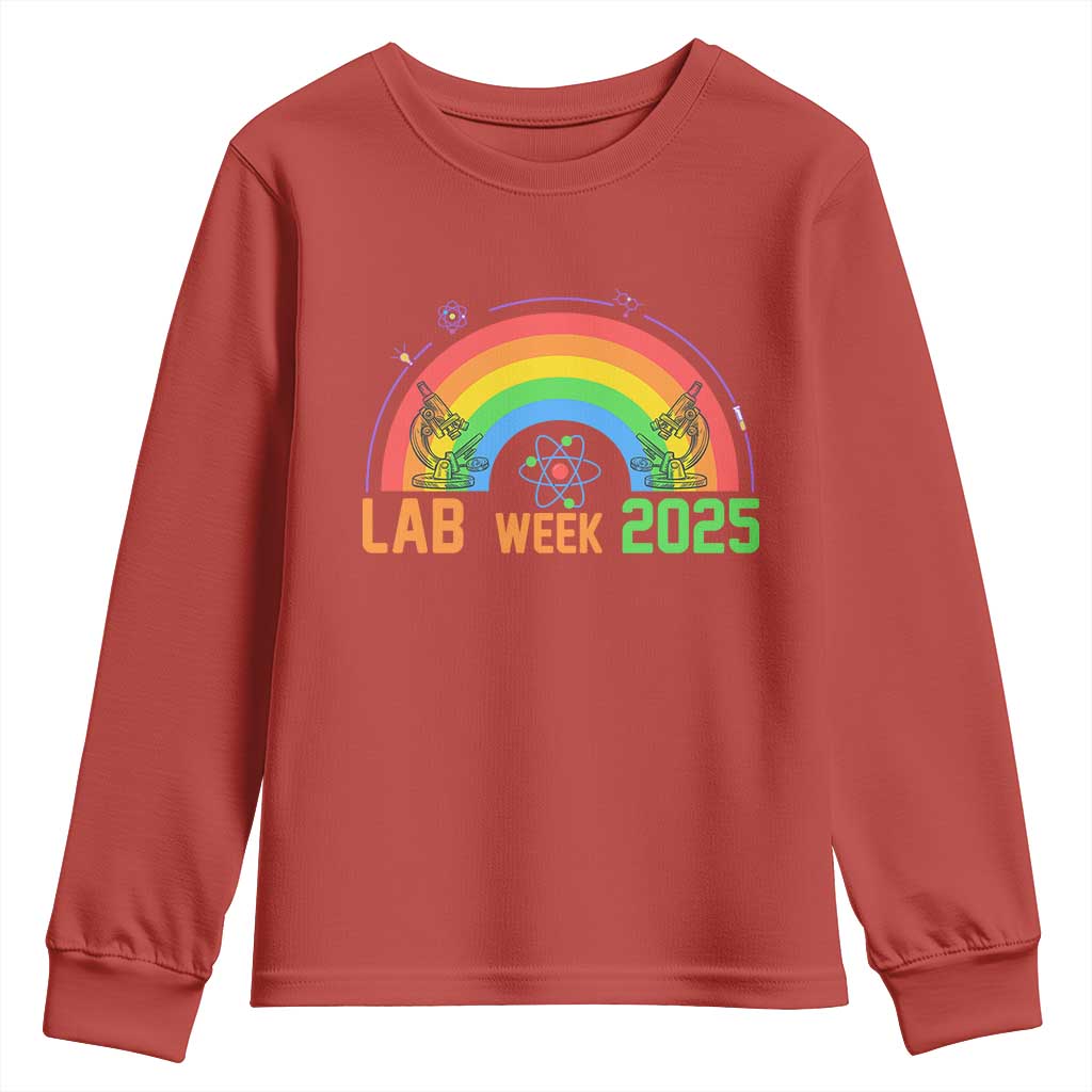 Lab Week Youth Sweatshirt Medical Laboratory Science Lab Rainbow