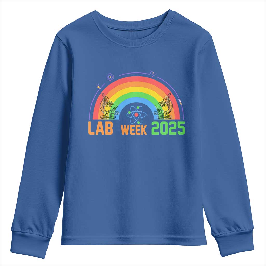 Lab Week Youth Sweatshirt Medical Laboratory Science Lab Rainbow