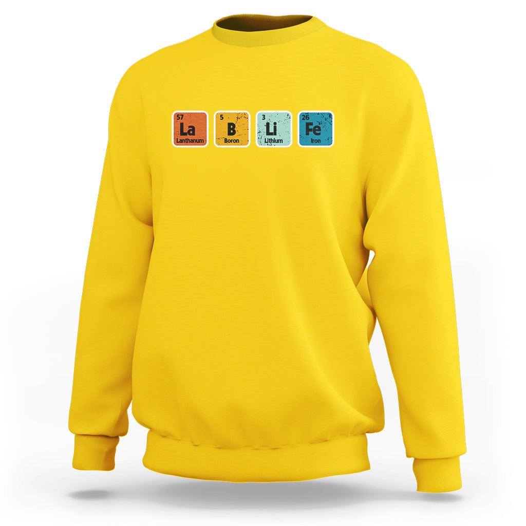 Medical Lab Tech Sweatshirt Lab Week Funny Lab Life Laboratory Lab Rat Periodic Table - Wonder Print Shop