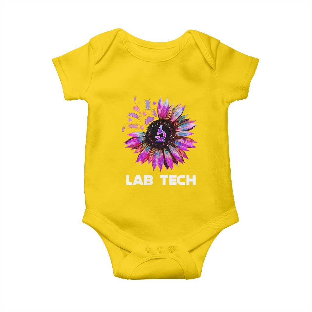 Lab Week Baby Onesie Lab Tech Sunflower Med Tech Medical Lab Technician