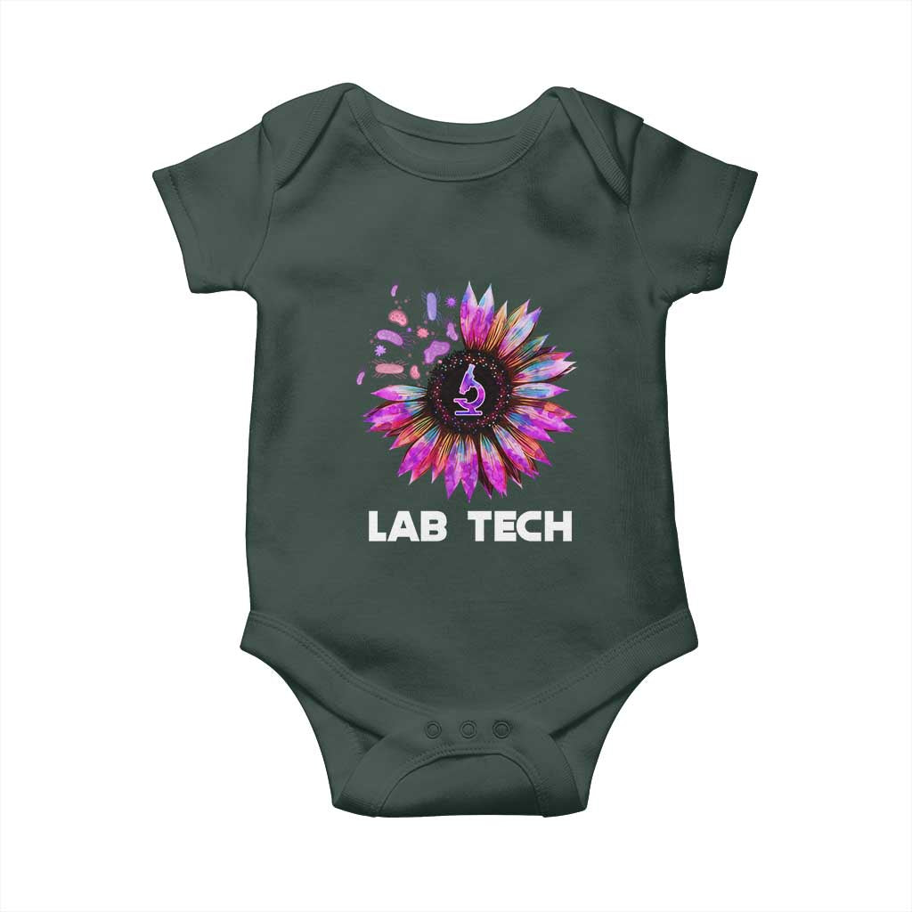 Lab Week Baby Onesie Lab Tech Sunflower Med Tech Medical Lab Technician