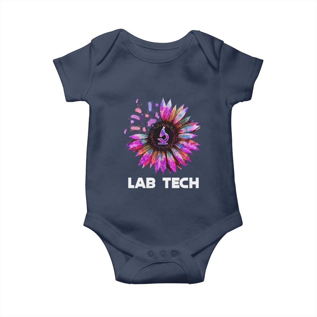 Lab Week Baby Onesie Lab Tech Sunflower Med Tech Medical Lab Technician