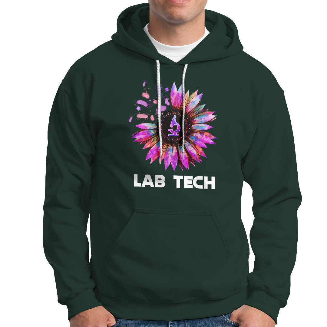 Medical Lab Tech Hoodie Lab Week Lab Tech Sunflower Med Tech Medical Lab Technician - Wonder Print Shop