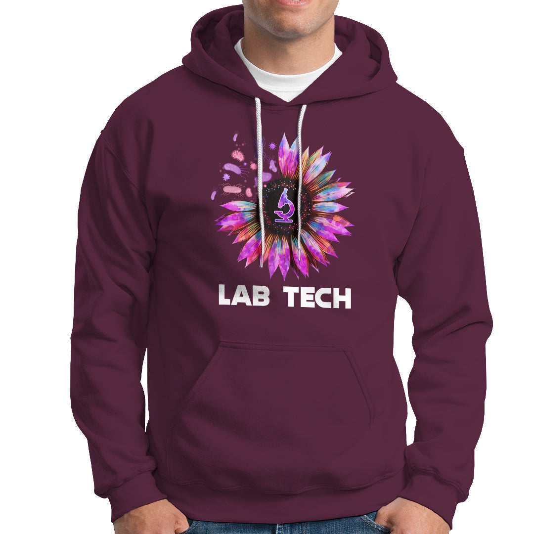 Medical Lab Tech Hoodie Lab Week Lab Tech Sunflower Med Tech Medical Lab Technician - Wonder Print Shop