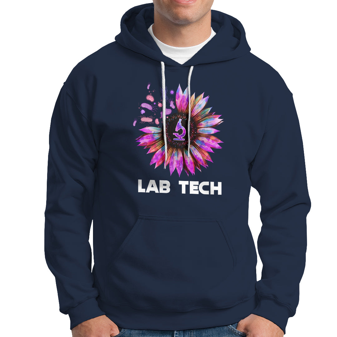 Medical Lab Tech Hoodie Lab Week Lab Tech Sunflower Med Tech Medical Lab Technician - Wonder Print Shop