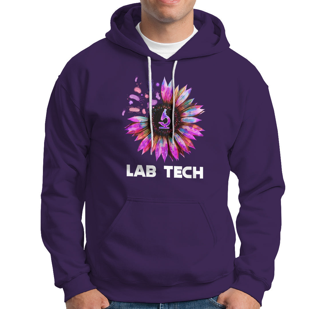 Medical Lab Tech Hoodie Lab Week Lab Tech Sunflower Med Tech Medical Lab Technician - Wonder Print Shop