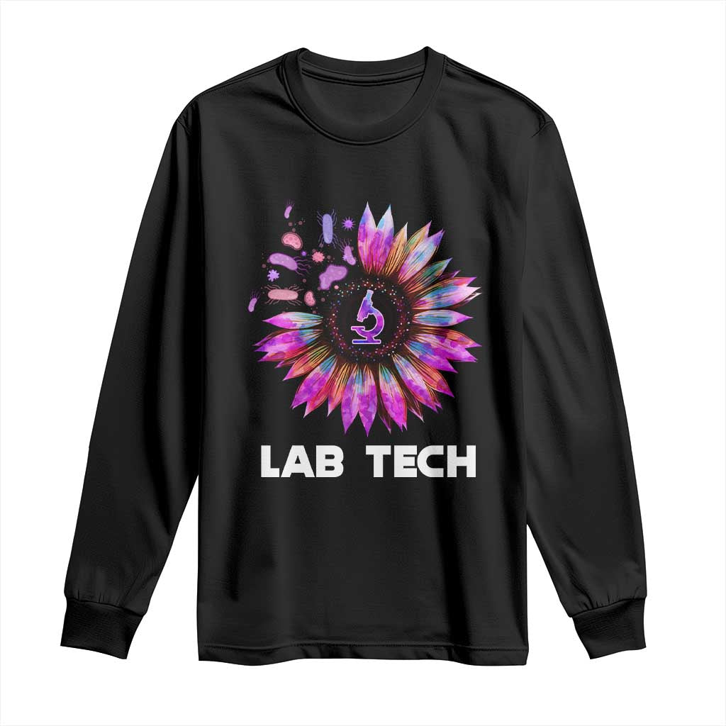Lab Week Long Sleeve Shirt Lab Tech Sunflower Med Tech Medical Lab Technician
